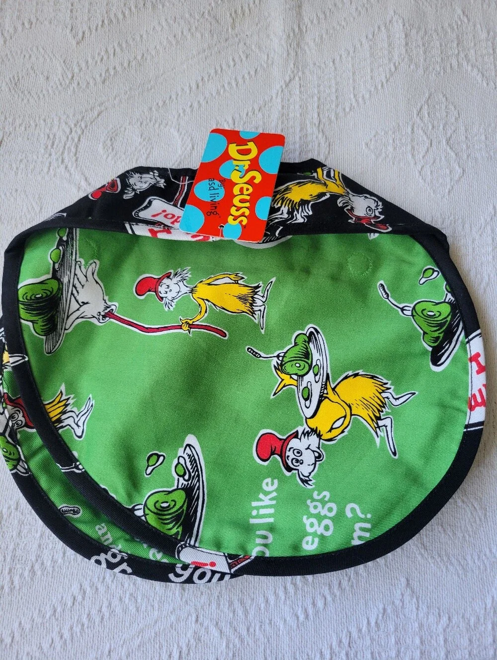 Kids Bib - Green Dr. Seuss Inspired Print